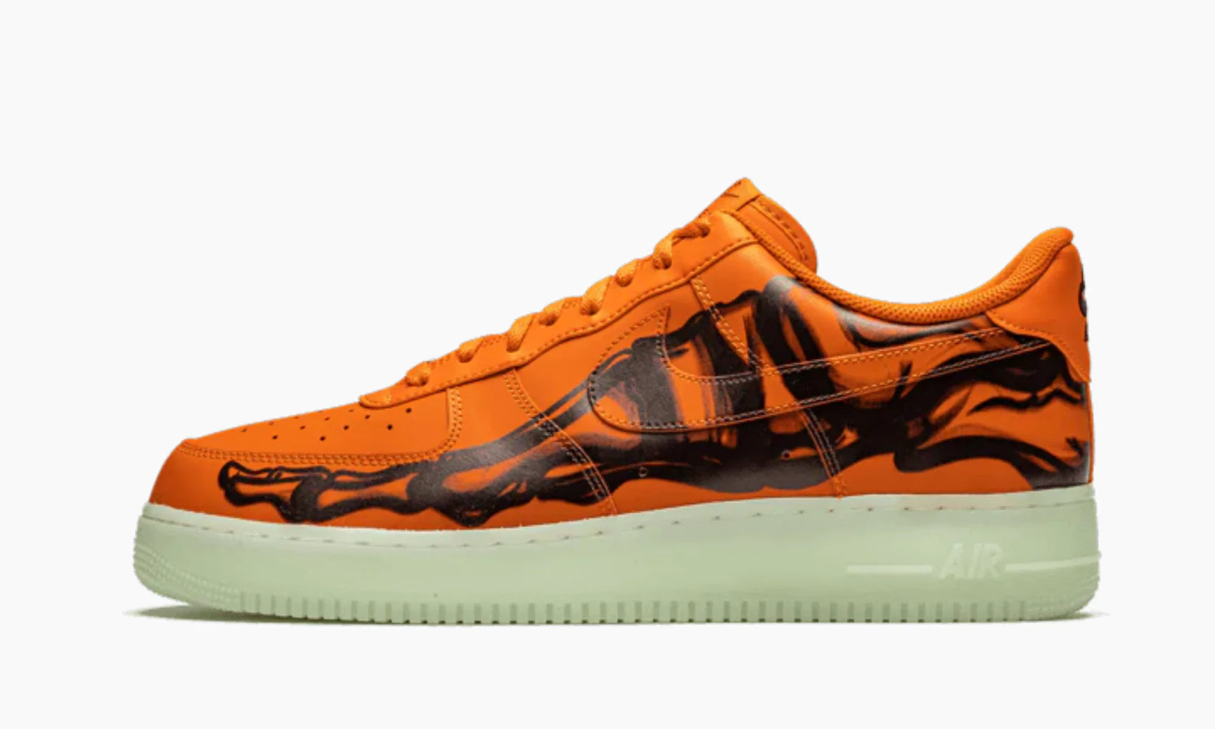 Nike Air Force 1 Low Orange Skeleton Halloween