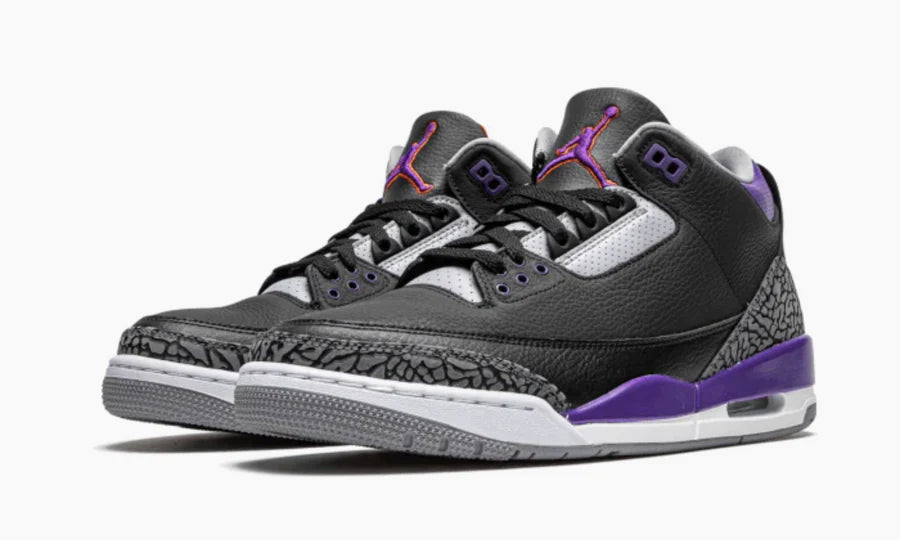 Jordan 3 Retro Black Court Purple