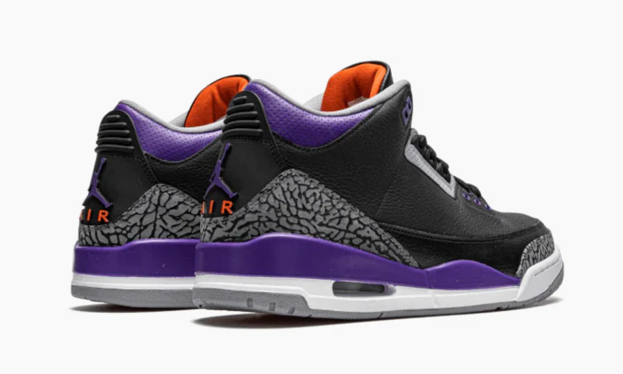 Jordan 3 Retro Black Court Purple