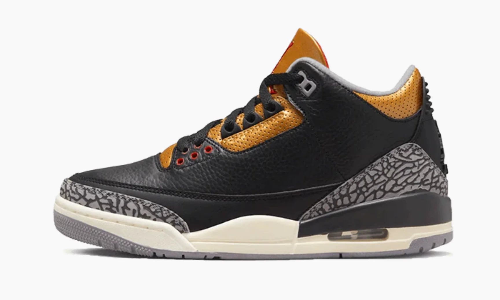 Jordan 3 Retro Black Cement Gold