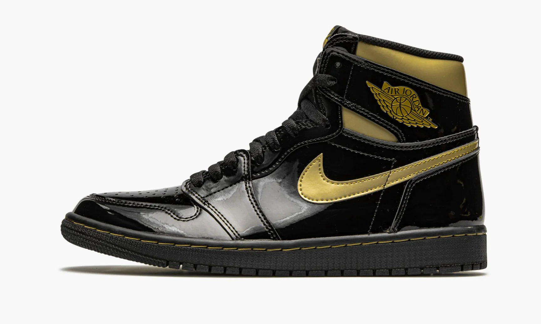 Jordan 1 High Black Metallic Gold