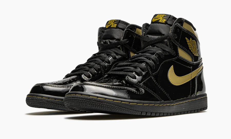 Jordan 1 High Black Metallic Gold