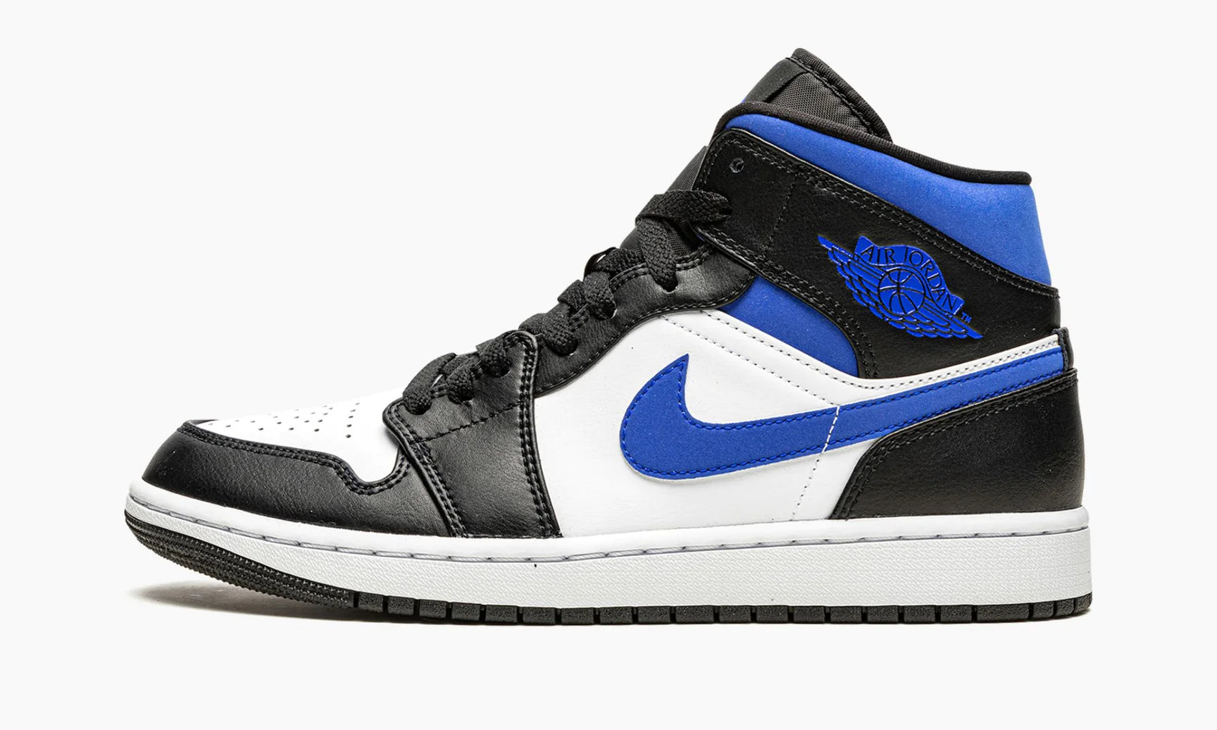 Air Jordan 1 Mid White Black Racer Blue