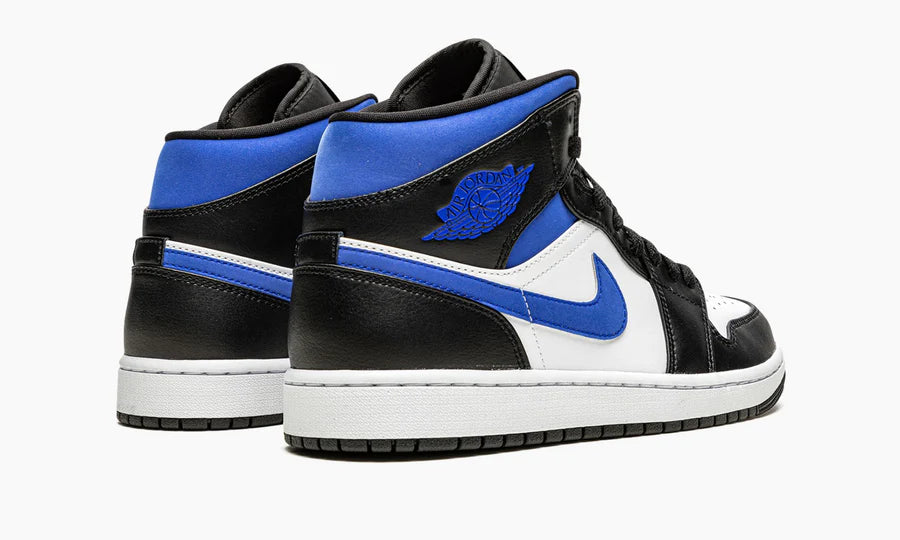 Air Jordan 1 Mid White Black Racer Blue