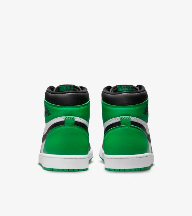 Nike Jordan 1 High Black and Lucky Green